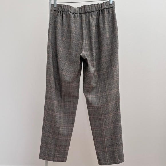 Aritzia Babaton Conan LG Glencheck black white plaid pant 8 pull-on pants - Picture 9 of 9